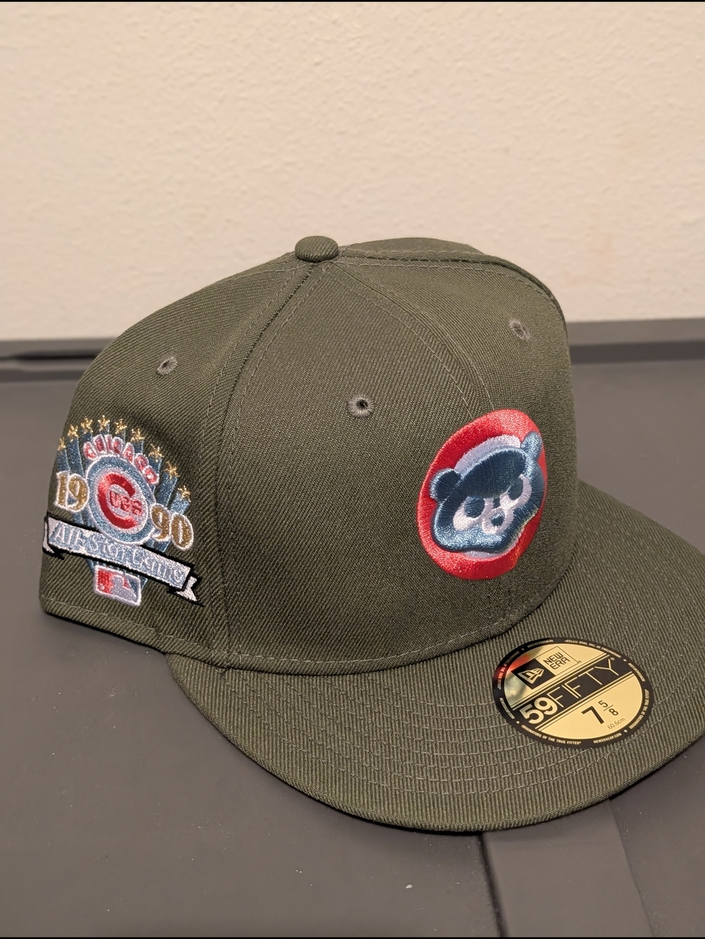 Topperzstore New Era Chicago Cubs All Star Game 1990 Lava Olive Edition 7 5/8